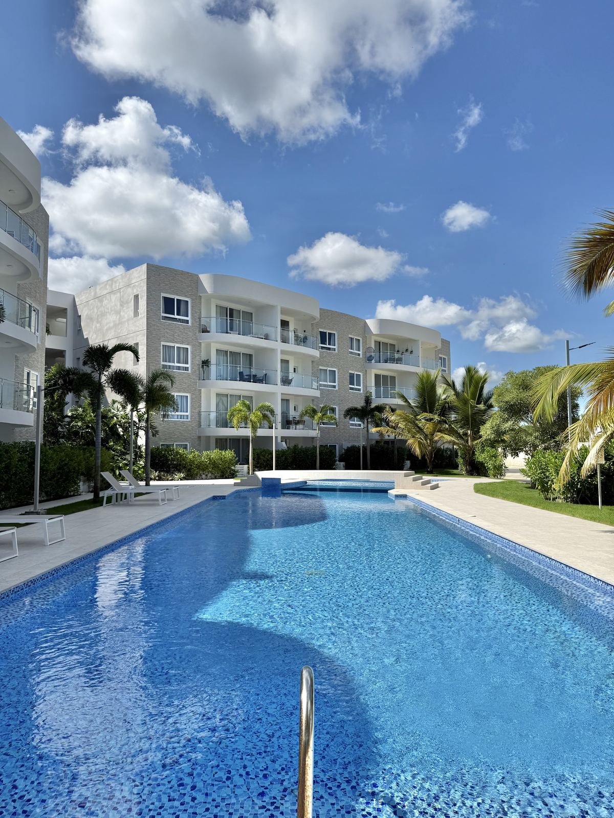 Pool view of the residential complex